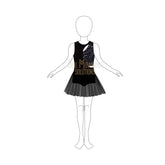 Couture Cut-Out Leotard Dress